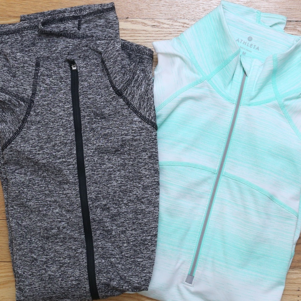 ⭐️⭐️⭐️ Athleta bundle half-zip pullover, size Medium